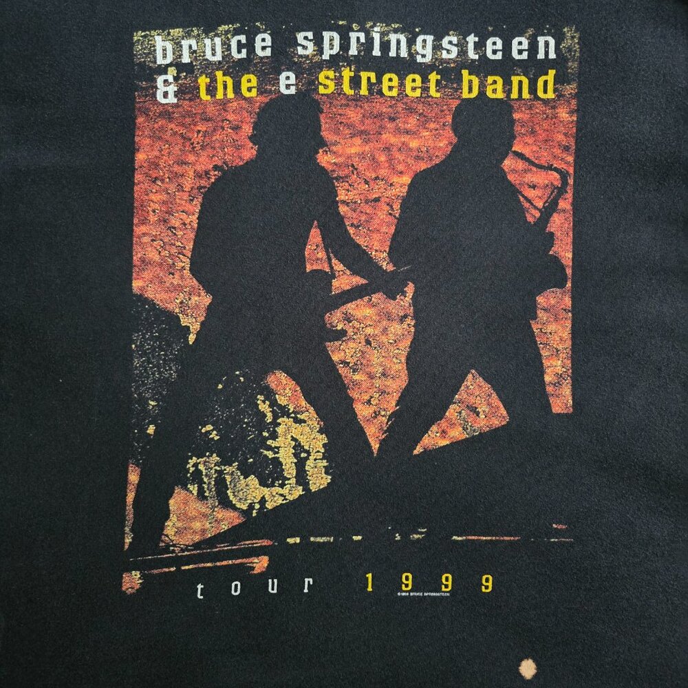 Vintage Bruce Springsteen & The E Street Band Tour 1999 Concert T-Shirt Size XL